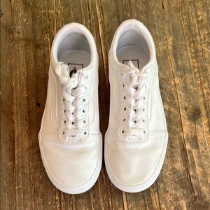 Vans White Canvas Women’s Shoes